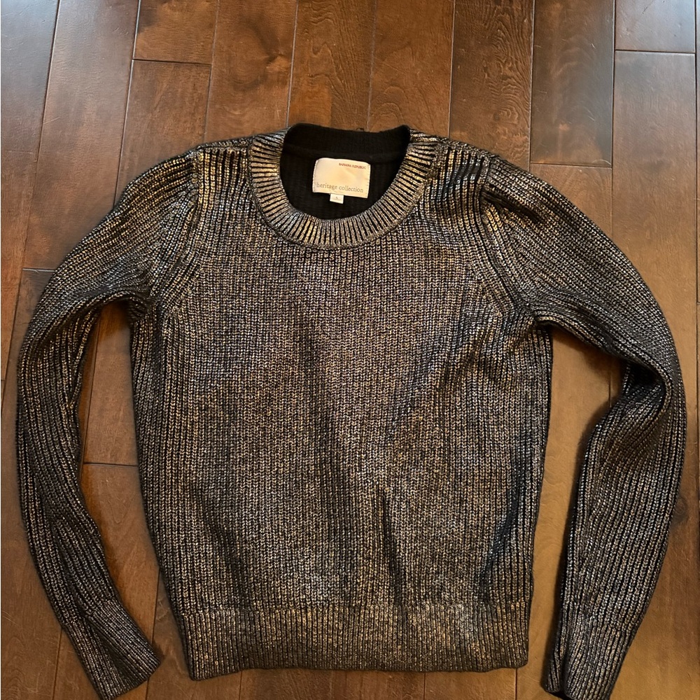Pre owned Banana Republic Silver Knit Top